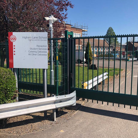 Automated school gate installed by MES Systems
