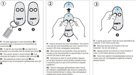 CAME TOP 42FGN (806TS-0300) Gate Remote Fob - MES Systems Nuneaton