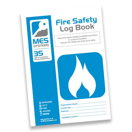 MES Systems Limited A4 Fire Safety Log Book. - MES Systems Nuneaton