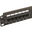 Excel 100-304 Cat6 24 Port Unscreened Patch Panel 1U LSA Punch Down Cable Management Black - MES Systems Nuneaton