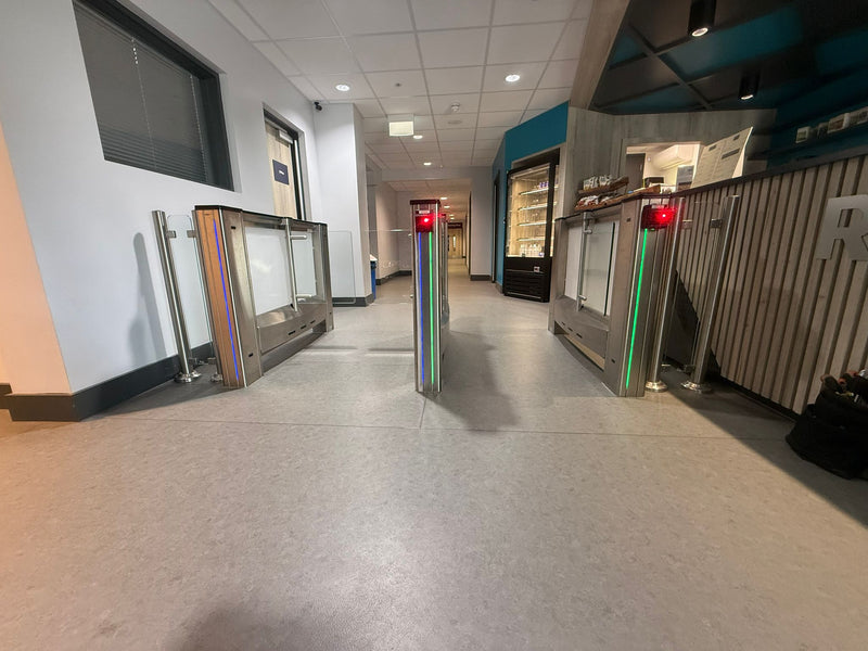 Came Speed Gate installation by MES Systems at leisure centre