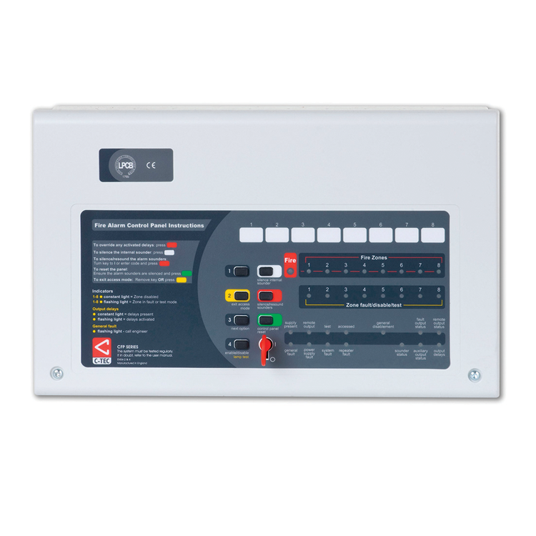 Standard Two-Zone Fire Alarm Panel