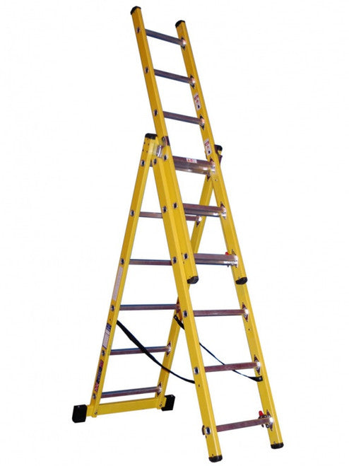 Clow Superglas®  FCRL Reach-A-Light Ladder to EN131: Professional - MES Systems Nuneaton