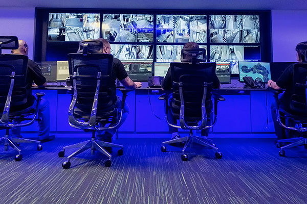 CCTV being remotely monitored by experts