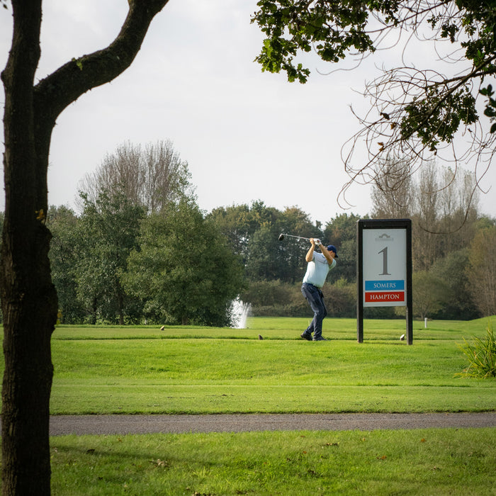 Man playing golf at Stonebridge Gold Club 