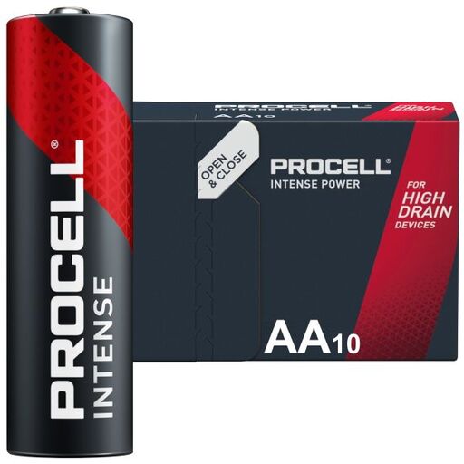Duracell Procell Intense Power AA LR6 Batteries Box of 10 - MES