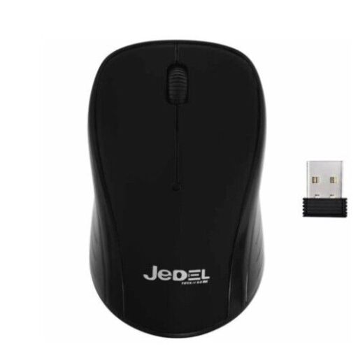 Jedel W920 Wireless Optical Mouse, 10 meters,1600 DPI, Nano USB, 3 Buttons, Black - MES Systems Nuneaton