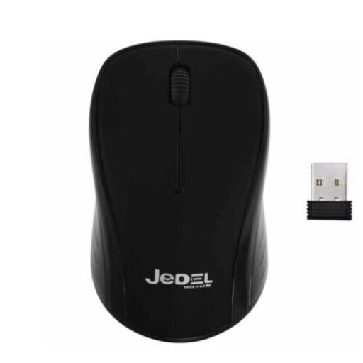 Jedel W920 Wireless Optical Mouse, 10 meters,1600 DPI, Nano USB, 3 Buttons, Black