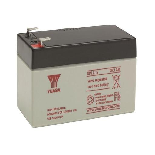 Yuasa NP1.2-12 (12V 1.2Ah) General Purpose Valve Regulated Lead Acid Battery - MES Systems Nuneaton