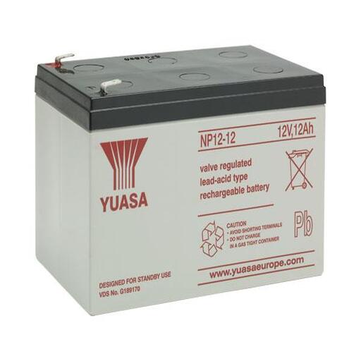 Yuasa NP12-12 (12V 12A) General Purpose Valve Regulated Lead Acid Battery