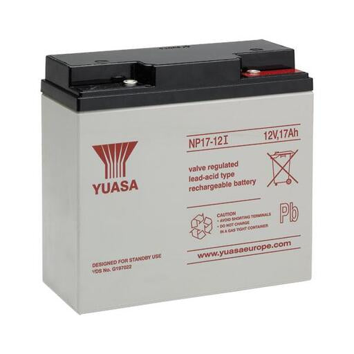 Yuasa 17Ah 12V Sealed Lead Acid Battery NP17-12 (12V 17A) - MES Systems Nuneaton