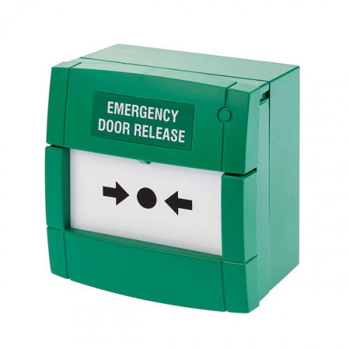 KAC MCP M4A-G000SF-12 Green Double Pole Break glass Unit - resettable - MES Systems Nuneaton